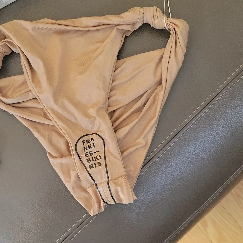 Frankie's Bikinis Classic Tan Bikini  Carrie Bandue Top And Monica Cheeky Bottom
